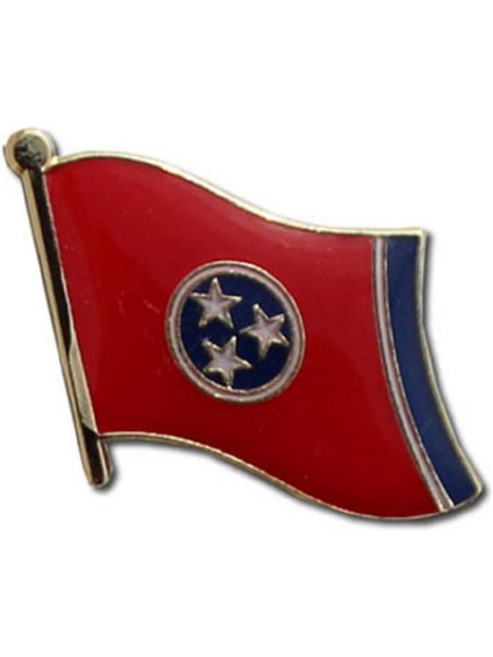 Tennessee Flag Bike Hat Cap Lapel Pin - Wholesale Pack of 24, Perfect for